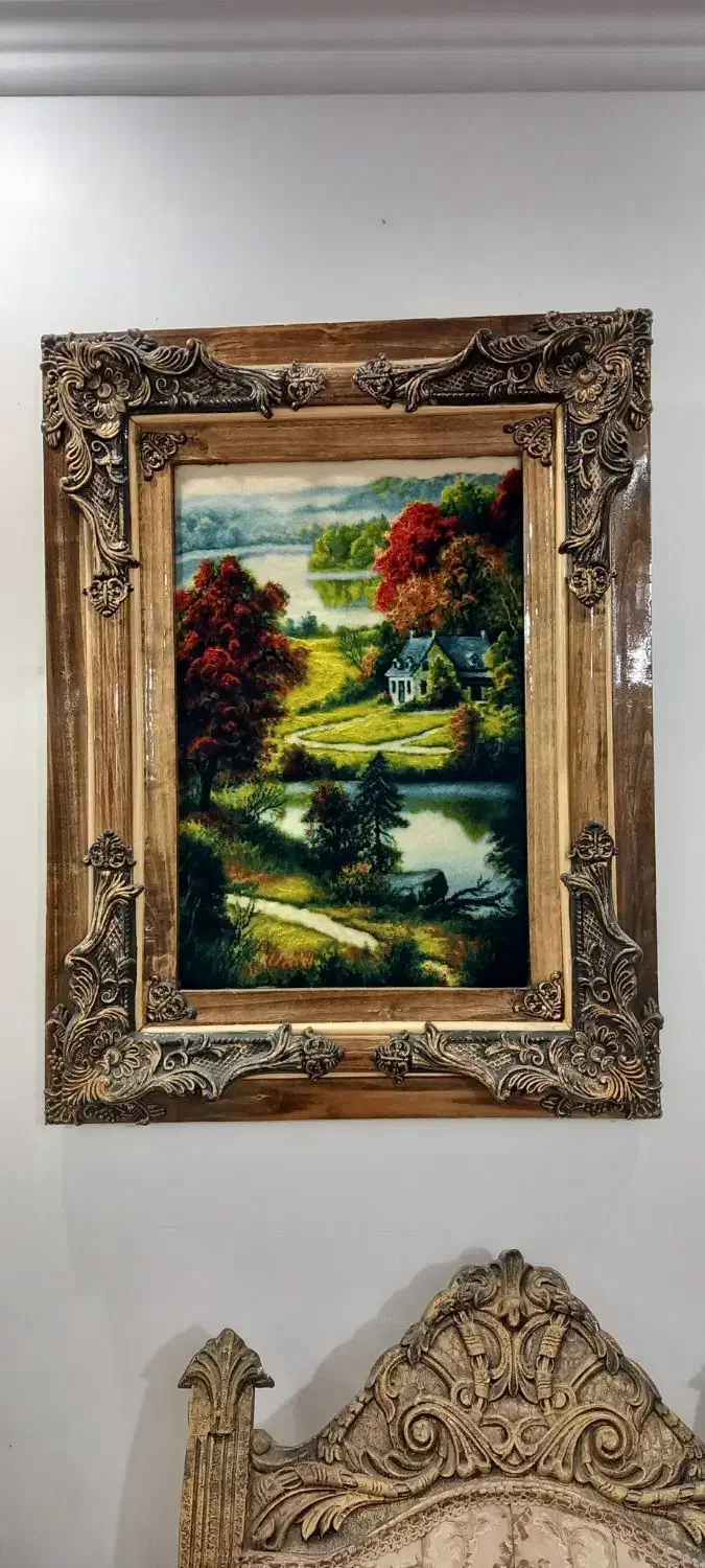 تابلو دستبافت منظره|تابلو فرش|اراک, |دیوار