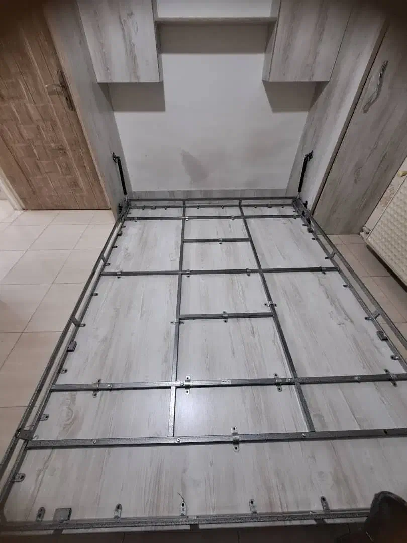 تخت آهنی با جک های تاشو ۱۶۰در۲|تخت و سرویس خواب|ری, فیروزآبادی|دیوار