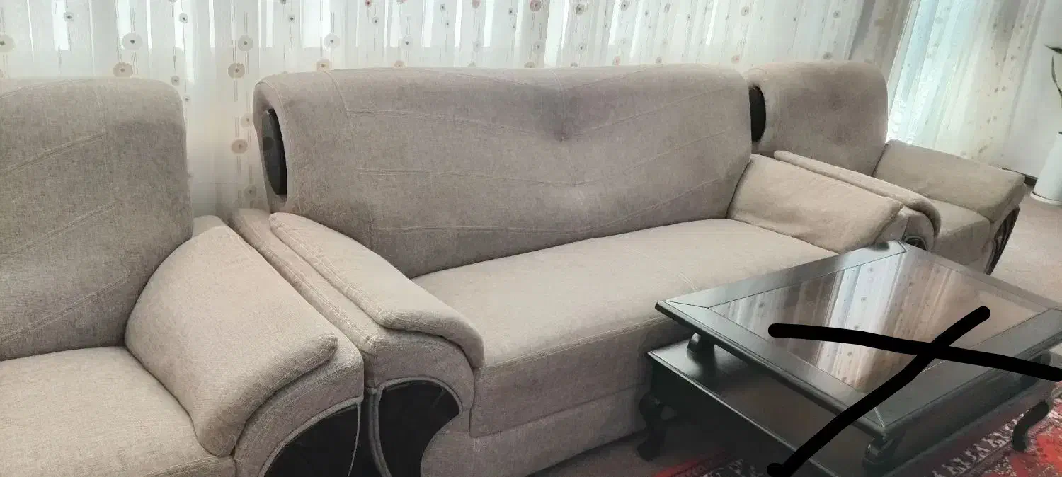 مبل ۷ نفره|مبلمان خانگی و میز عسلی|شاهینشهر, شهرک ردانی پور|دیوار