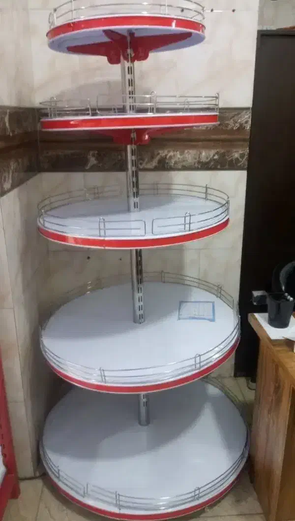 قفسه گرد کیکی|کتابخانه، شلف، قفسه‌های دیواری|اصفهان, نصرآباد|دیوار