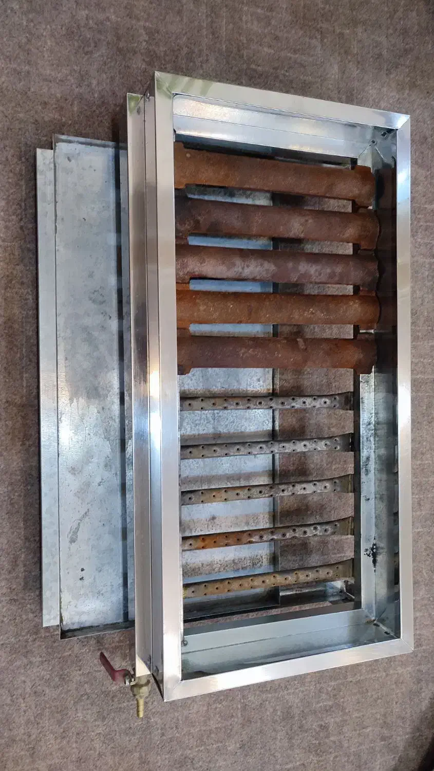 کباب پز 70 سانت 10 شعله استیل پایهدار|اجاق گاز و لوازم برقی پختوپز|شهرکرد, |دیوار