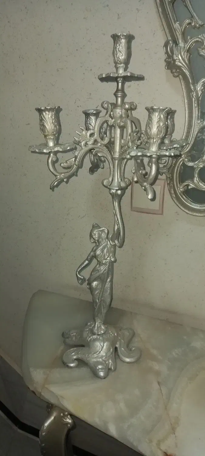 ۲عدد شمعدان طرح فرشته|مجسمه، تندیس، ماکت|مشهد, امام خمینی|دیوار