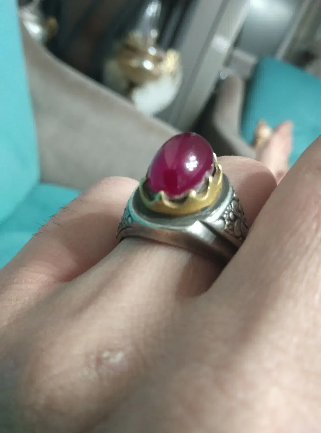 انگشتر نقره دست ساز|جواهرات|صفادشت, |دیوار