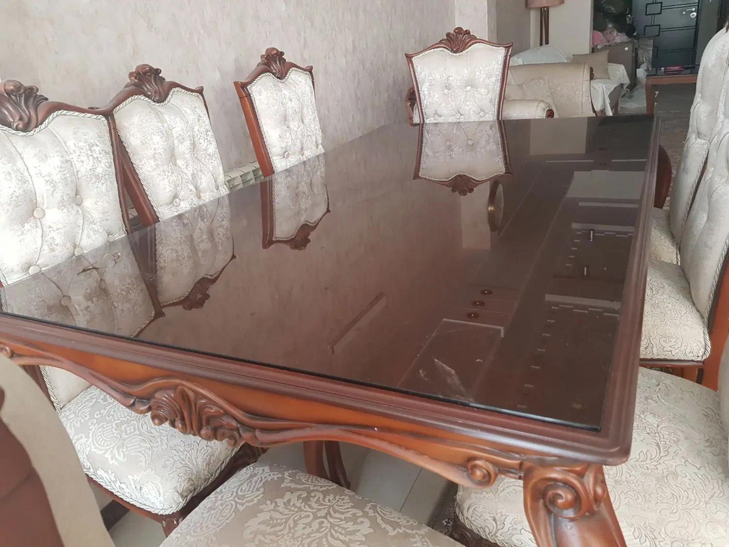 مبل استیل ۷ نفره و ناهارخوری ۸ نفره|مبلمان خانگی و میز عسلی|تهران, شهرک صدرا|دیوار