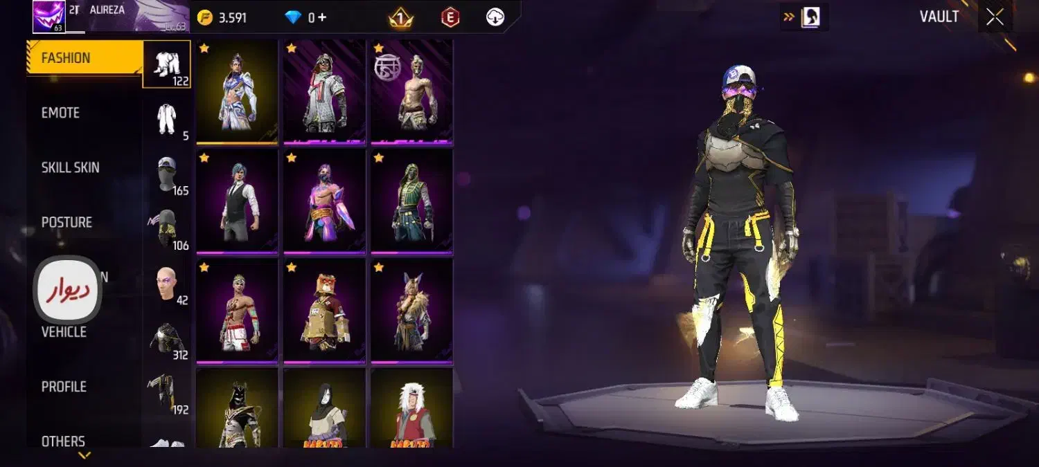 اکانت فری فایر جدید|کنسول، بازی ویدئویی و آنلاین|فشم, |دیوار