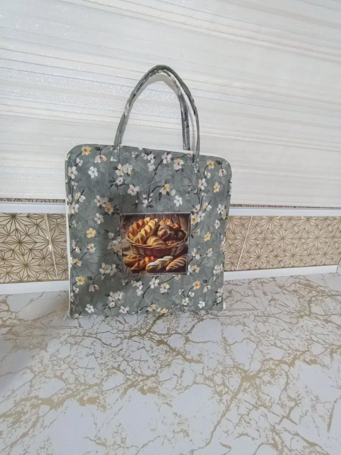 کیف نان  پارچه ای|سفره، حوله، دستمال آشپزخانه|میاندوآب, |دیوار