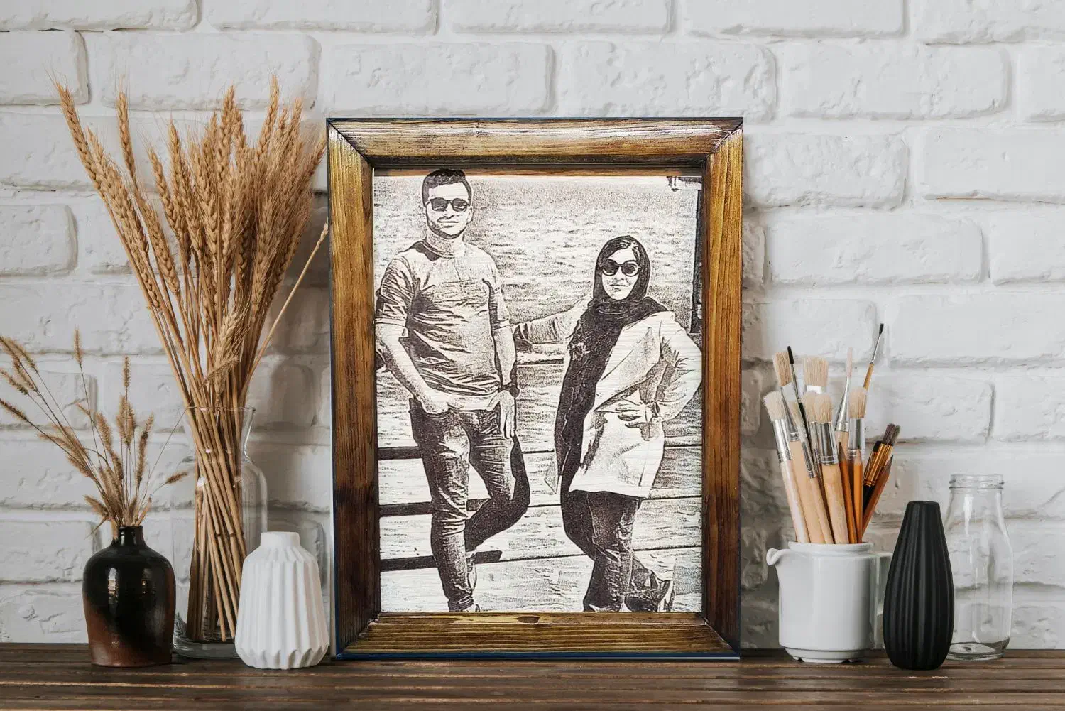 تولدش چهرشو رو چوب حک کن و بهش هدیه بده|تابلو، نقاشی، عکس|نیشابور, امین اسلامی|دیوار