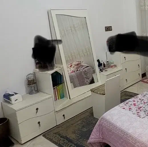 میز آرایش چوبی|تخت و سرویس خواب|قائمشهر, |دیوار