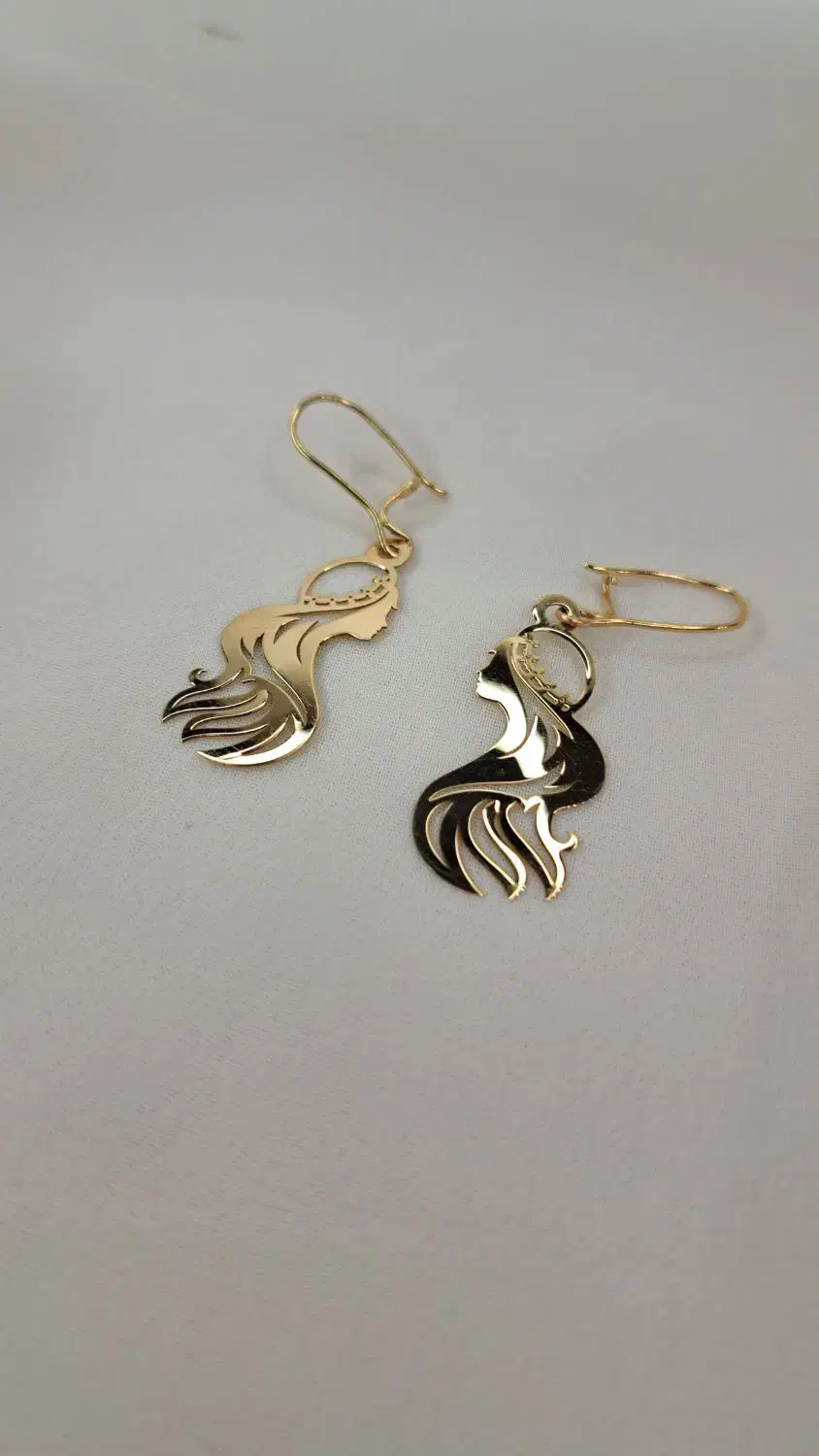 گوشواره های آویز طلا|جواهرات|کاشان, بازار کاشان|دیوار