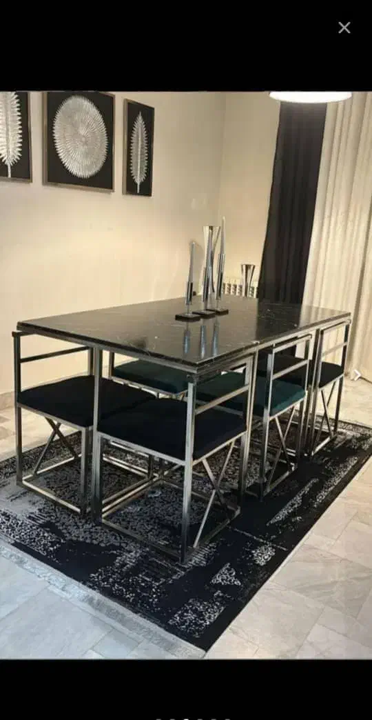 میز صندلی ناهارخوری غذاخوری ۶ نفره مستطیل|میز و صندلی غذاخوری|خمینی‌شهر, |دیوار