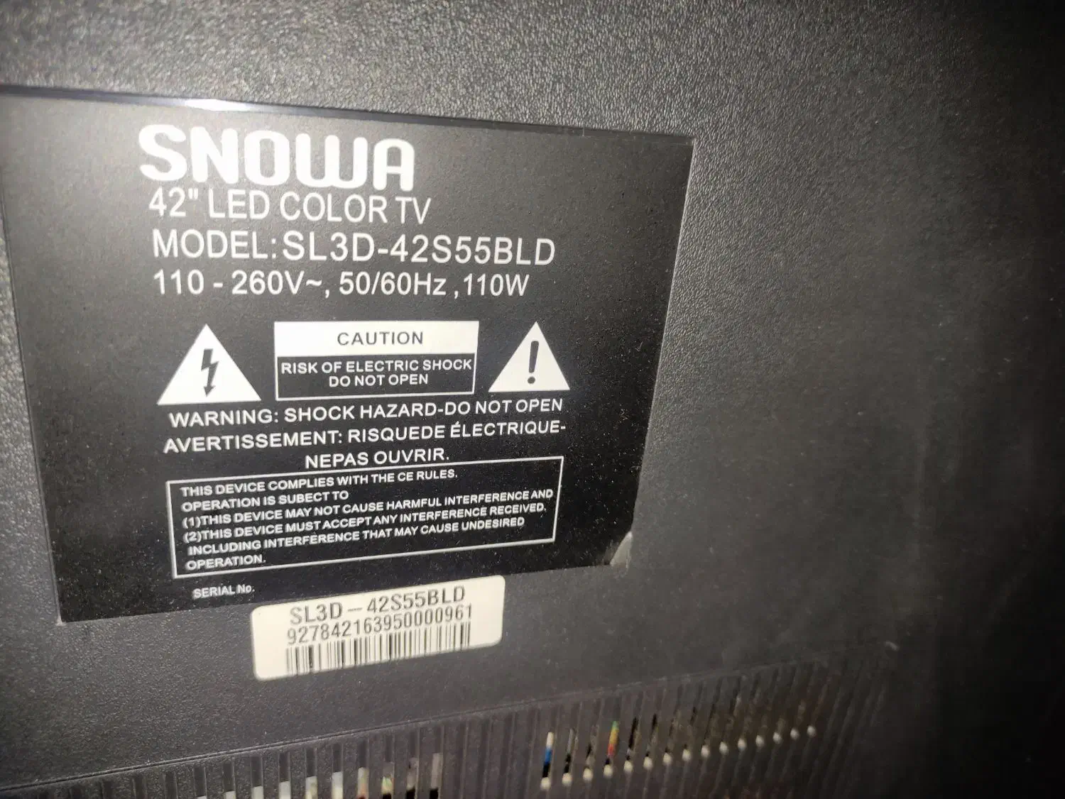 فروش تلویزیون ال ای دی اسنوا|تلویزیون و پروژکتور|تهران, سلسبیل شمالی|دیوار