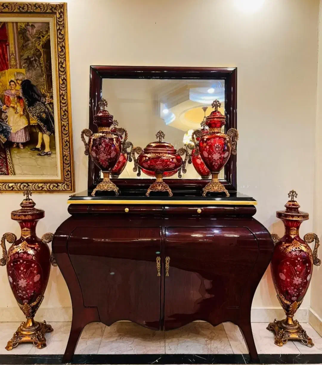 ظروف  دکوری دوپوست تراش مناسب جهیزیه وخاص پسندان|ظروف سرو و پذیرایی|زنجان, |دیوار