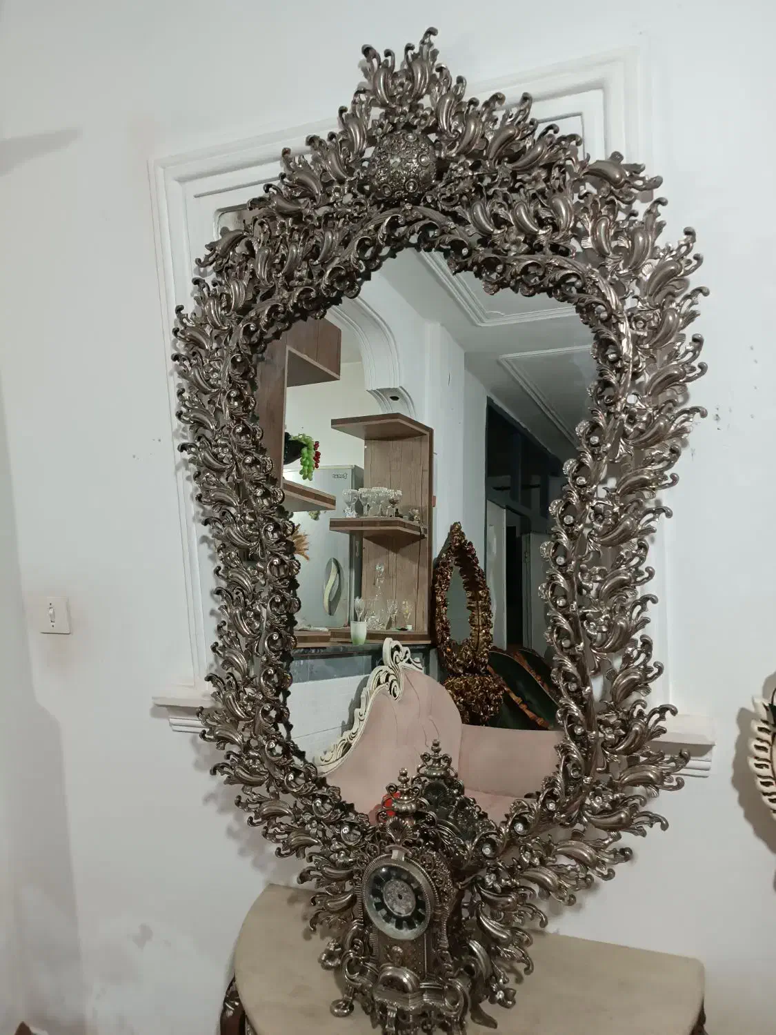 اینه کنسول طرح برنز زیبا|بوفه، ویترین، کنسول|تبریز, |دیوار