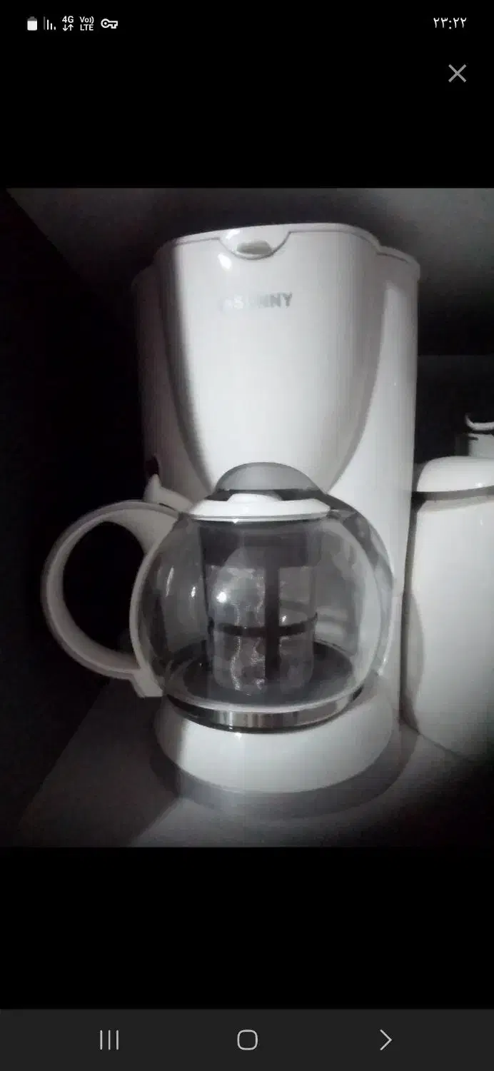 قهوه جوش قهوه ساز مارک سانسی سفید|سماور، چای‌ساز، قهوه‌ساز|مشهد, منزل آباد|دیوار