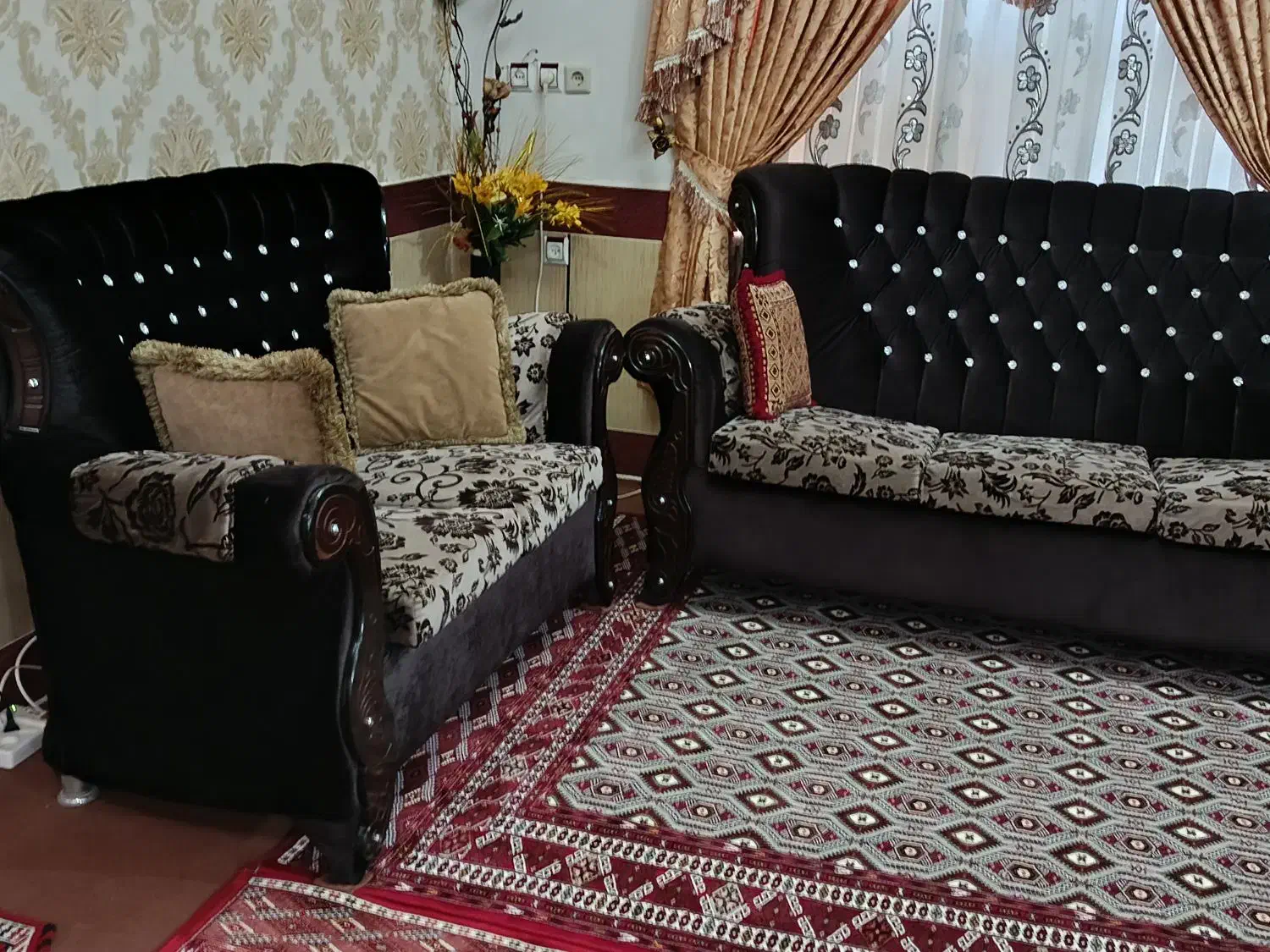 مبل 7 نفره زیبا|مبلمان خانگی و میز عسلی|آق قلا, |دیوار