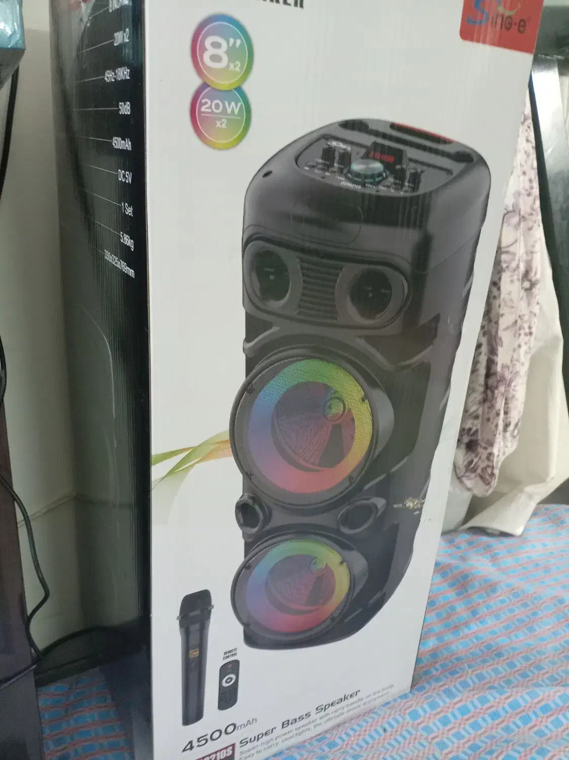 اسپیکر 3...اینچ رقص نور|پخشکننده همراه|اصفهان, باتون|دیوار