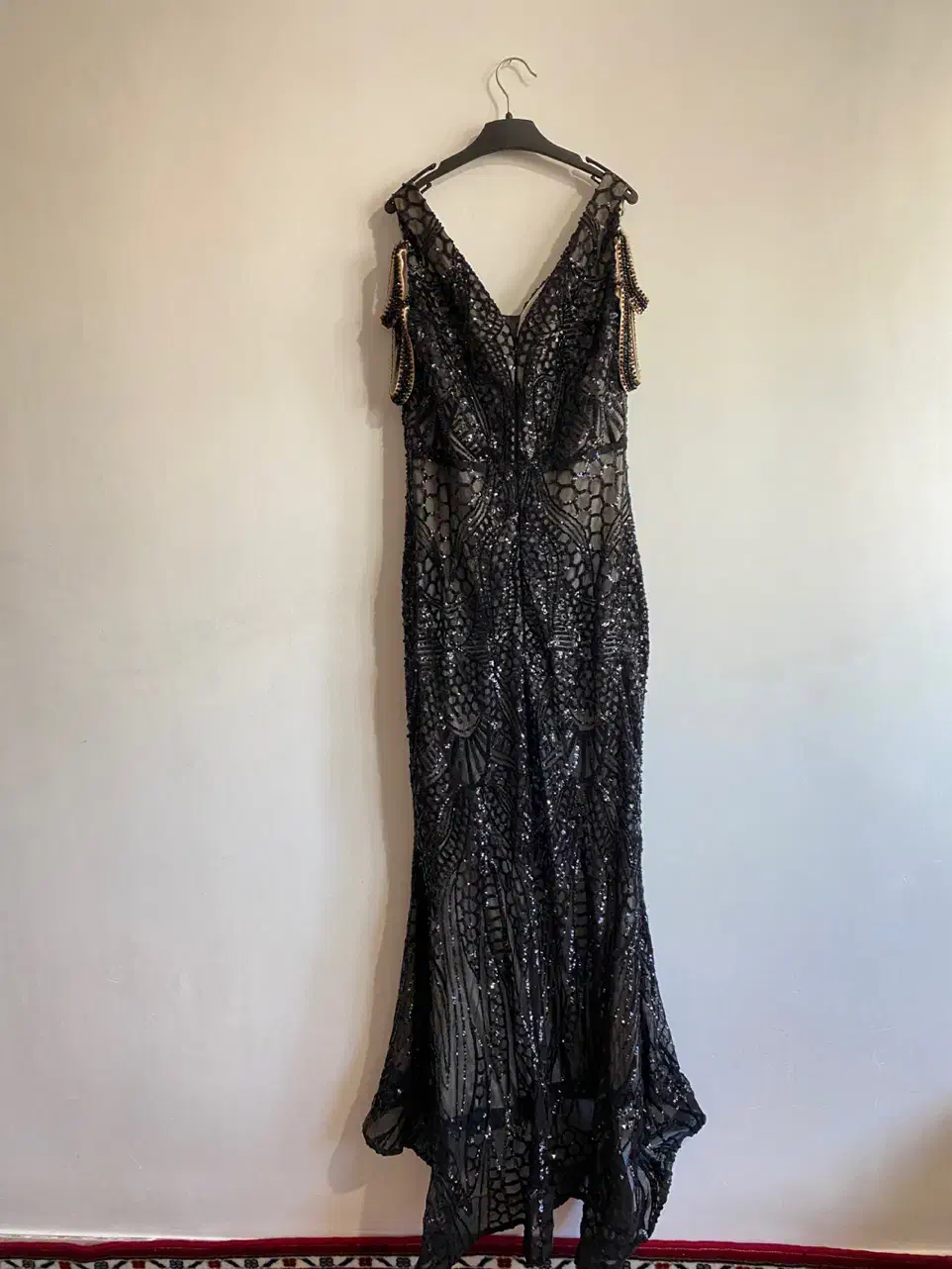 پیراهن مجلسی زنانه تمام کارشده شیک|لباس|شبستر, |دیوار