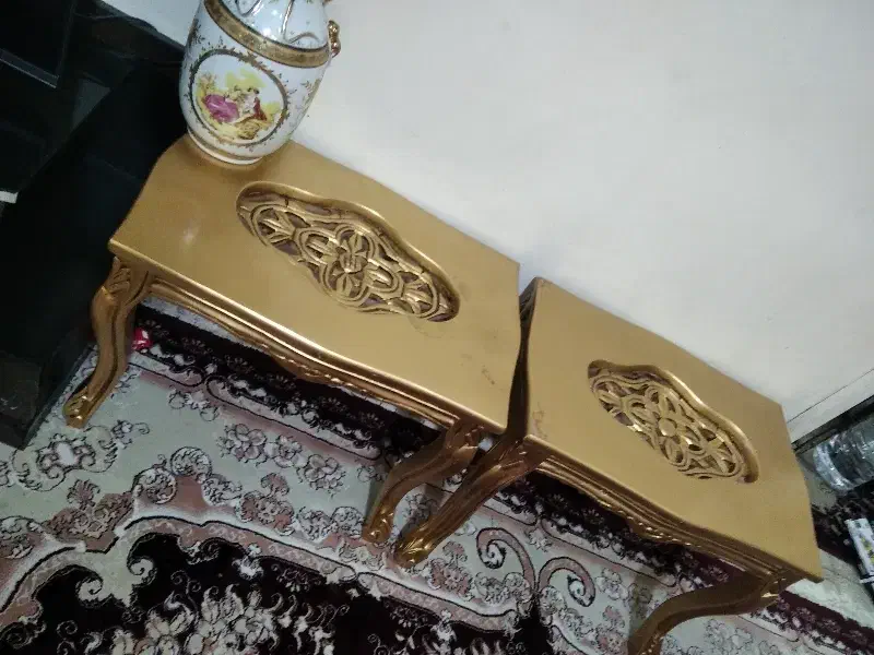 مبل نه نفره ب همراه میزها تمام چوب|مبلمان خانگی و میز عسلی|تهران, زرکش|دیوار