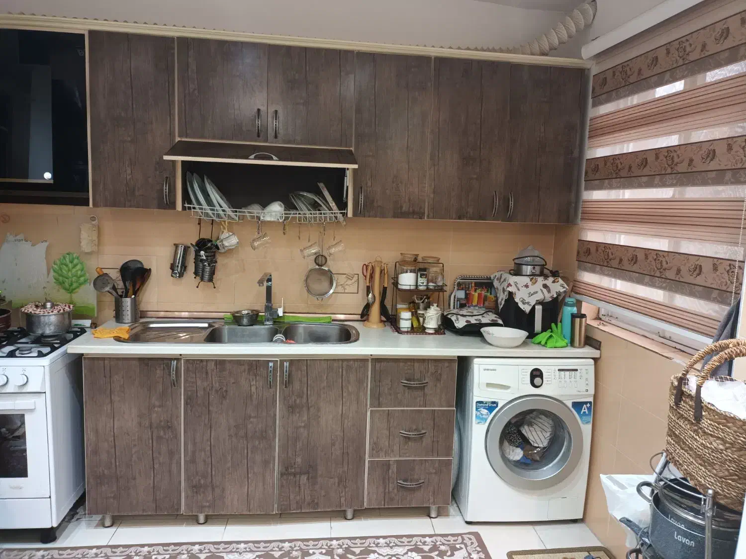 کابینت ام دی اف دست دو تمیز|کتابخانه، شلف، قفسههای دیواری|لاهیجان, خمیر کلایه|دیوار