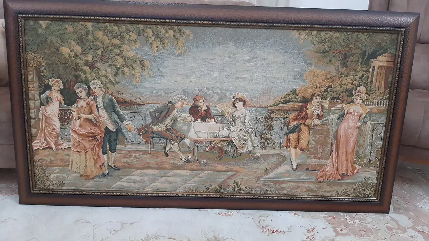 تابلوپارچه ترمه درحدنو به متراژ ۱ مترو۱۵۸در۸۳|تابلو فرش|گرگان, |دیوار