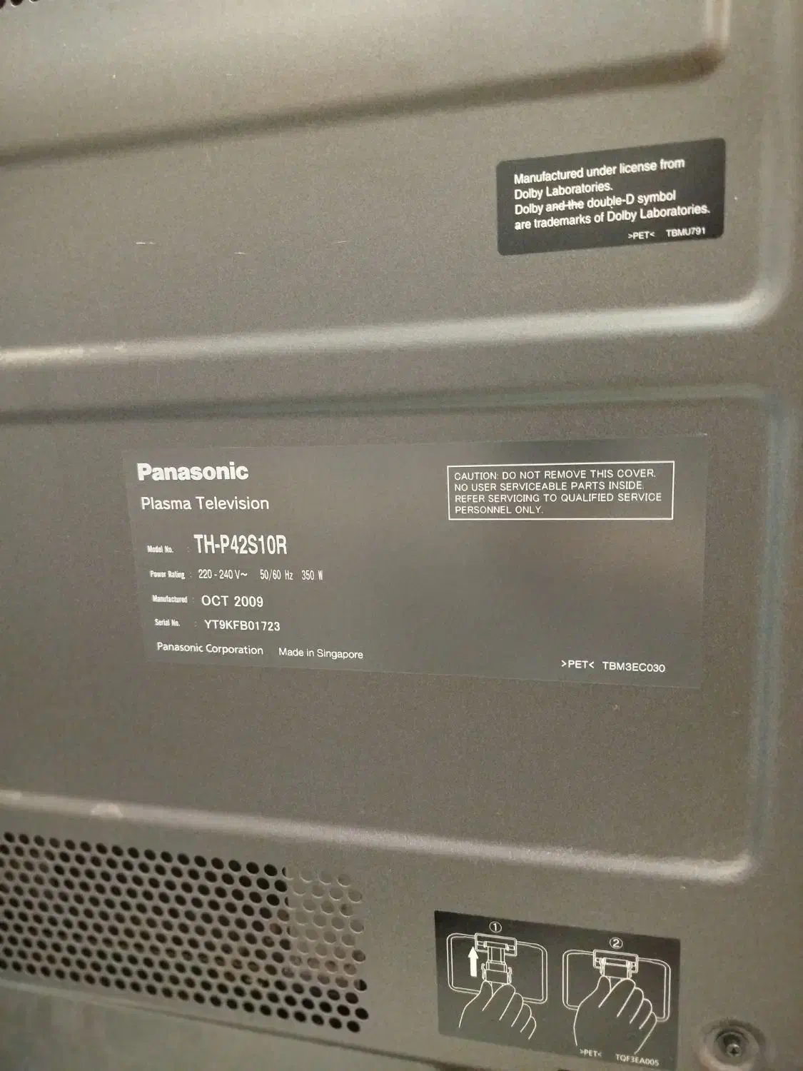 تلویزیون پاناسونیک پلاسما ۴۲ اینچ|تلویزیون و پروژکتور|شیراز, درکی|دیوار