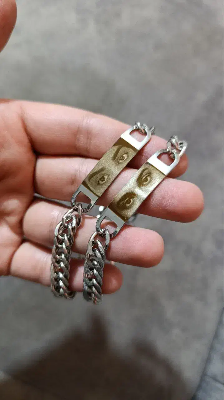 دستبند چشم یار مردانه و زنانه، (چرم و استیل)|بدلیجات|مشهد, رسالت|دیوار