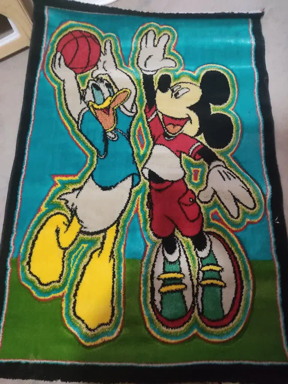 فرش کودک|فرش|اصفهان, دوطفلان|دیوار