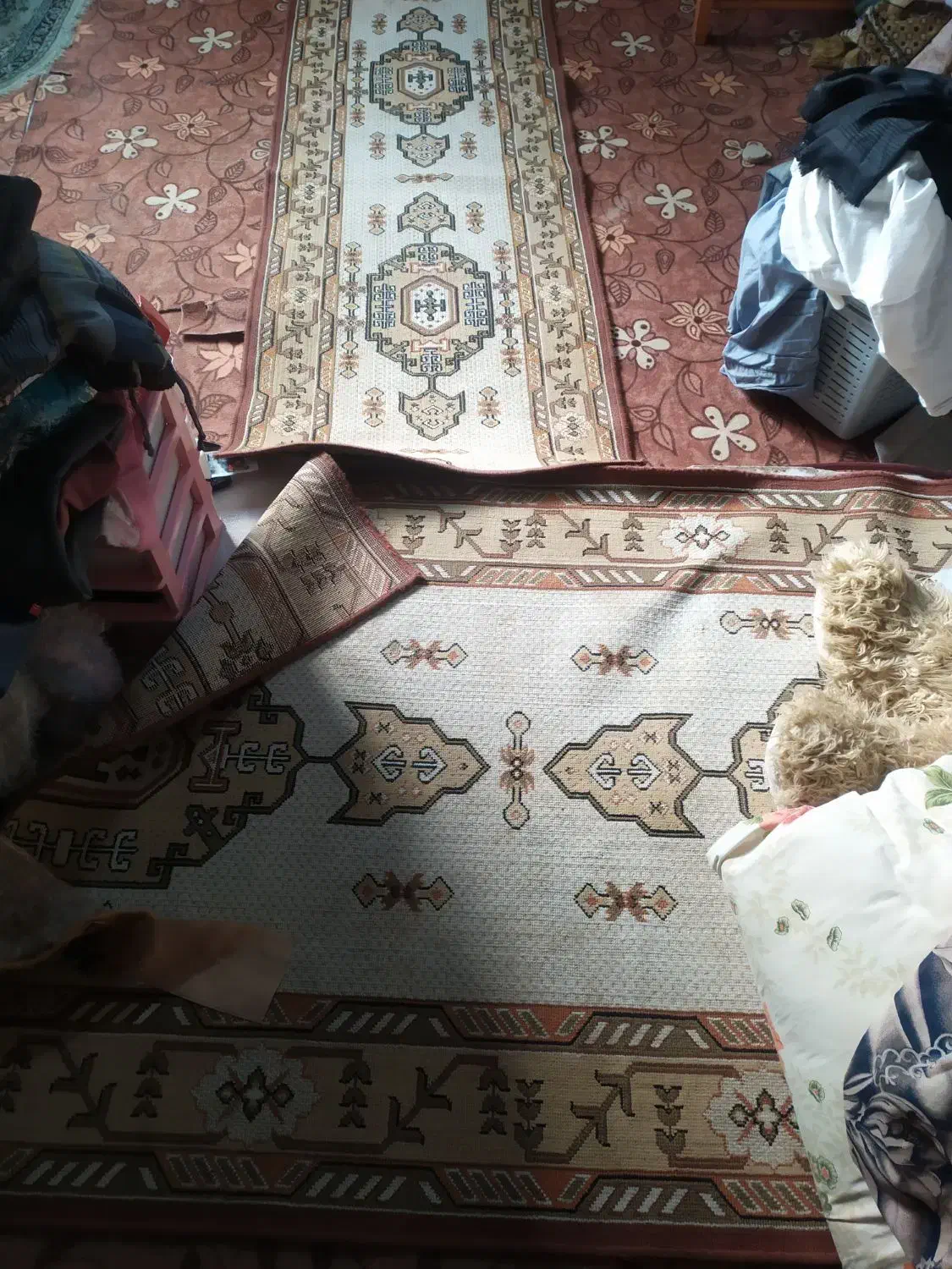 گلیم دودردو و کناره یک دریک نیم ۸۵۰|گلیم، جاجیم، گبه|قم, چهل اختران|دیوار