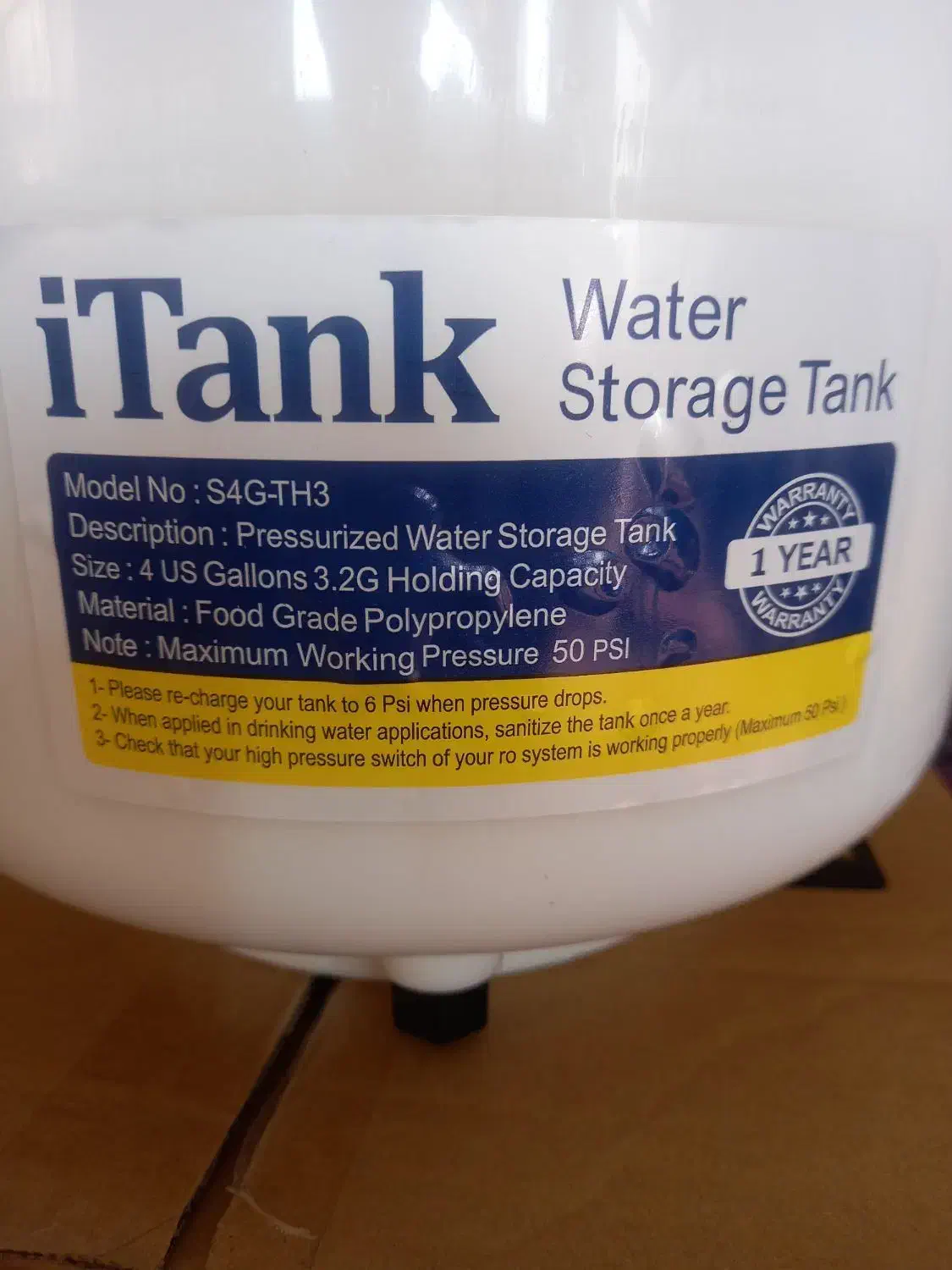 مخزن دستگاه تصفیه آب خانگی تانک لایف 5 گالن|آب‌سردکن و تصفیه آب|تهران, بروجردی|دیوار