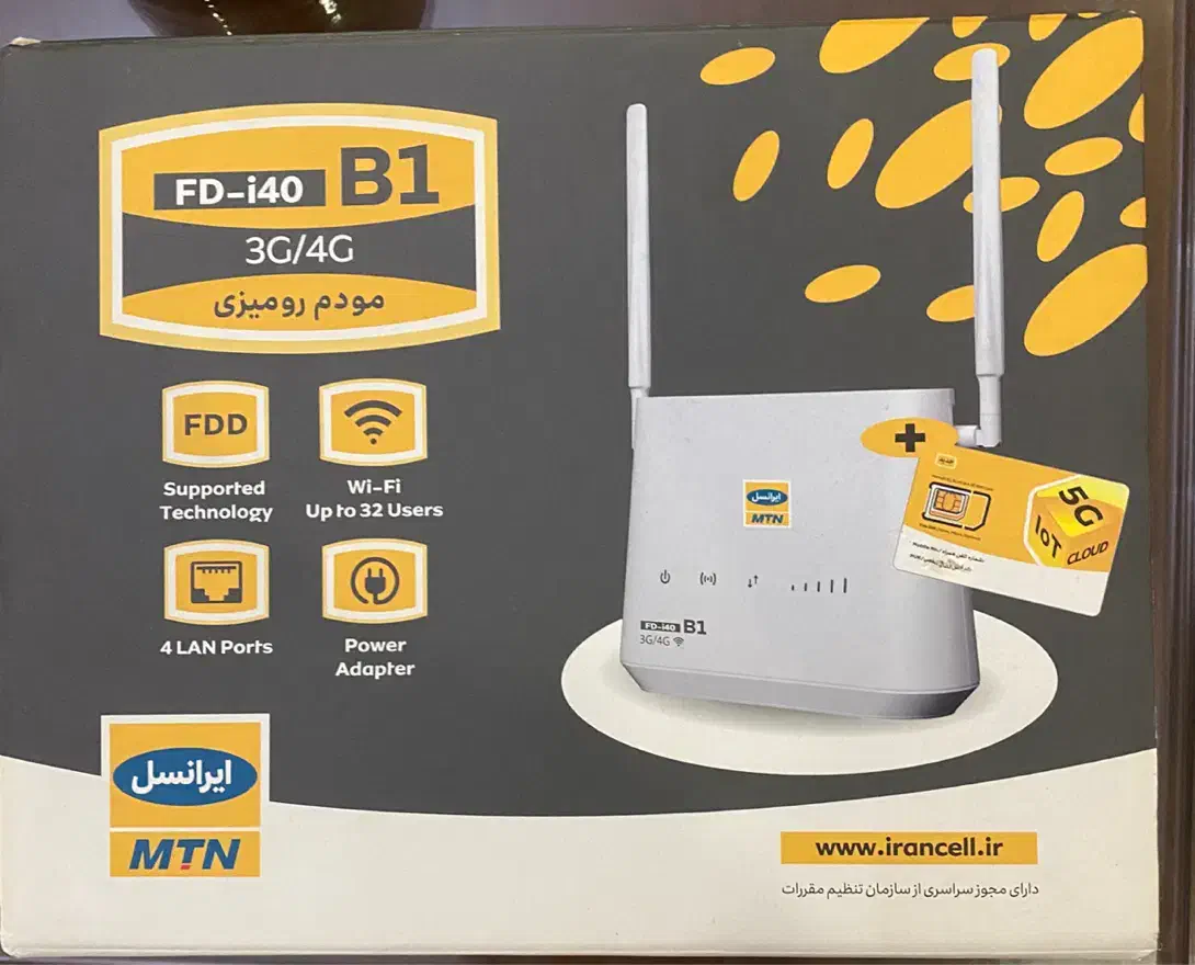 مودم ایرانسلFD-i40 B1|مودم و تجهیزات شبکه|تهران, قاسمآباد|دیوار