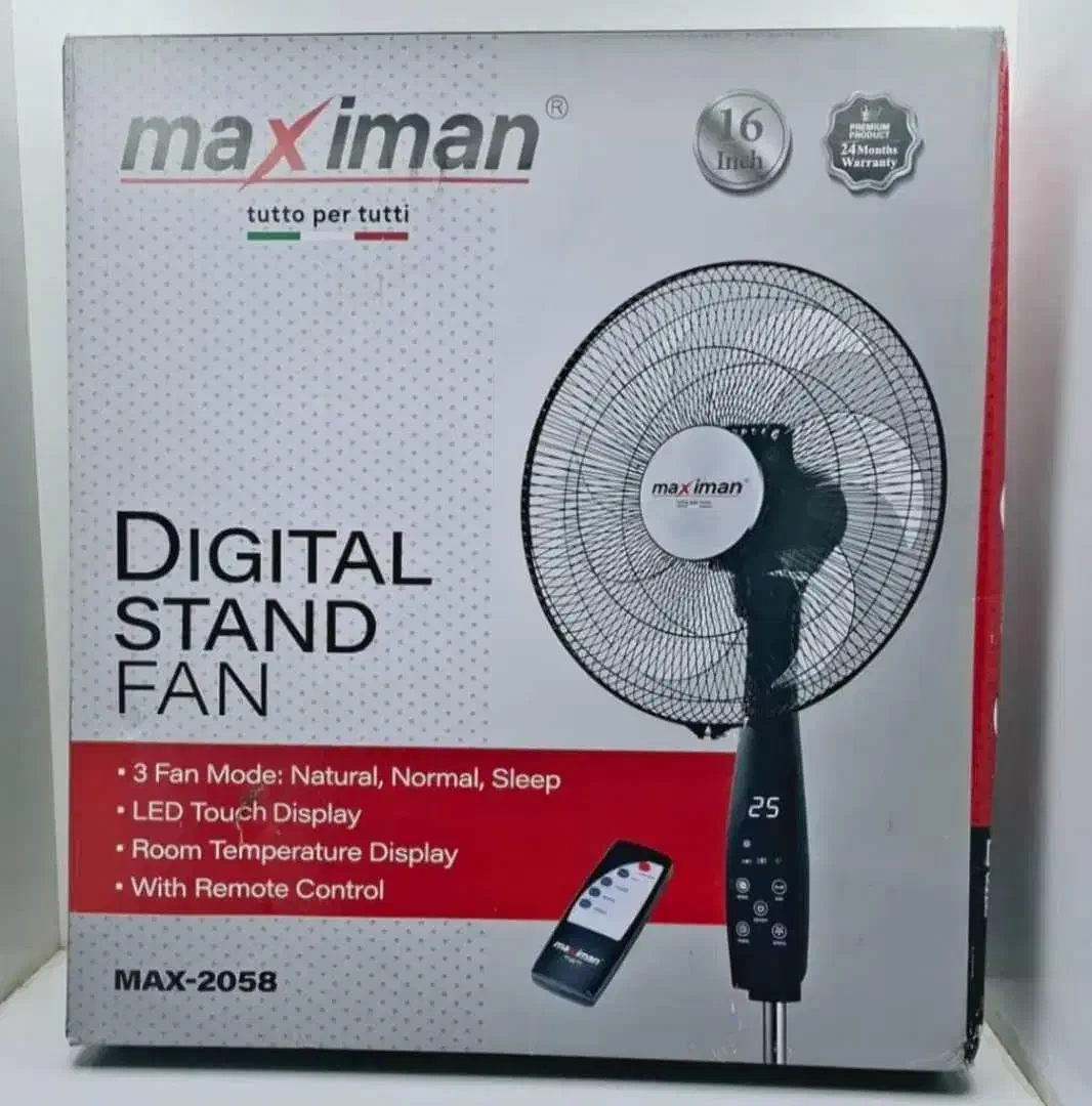 پنکه ایستاده کنترل دار ماکسیمان|پنکه و تصفیهکنندهٔ هوا|بندرلنگه, |دیوار