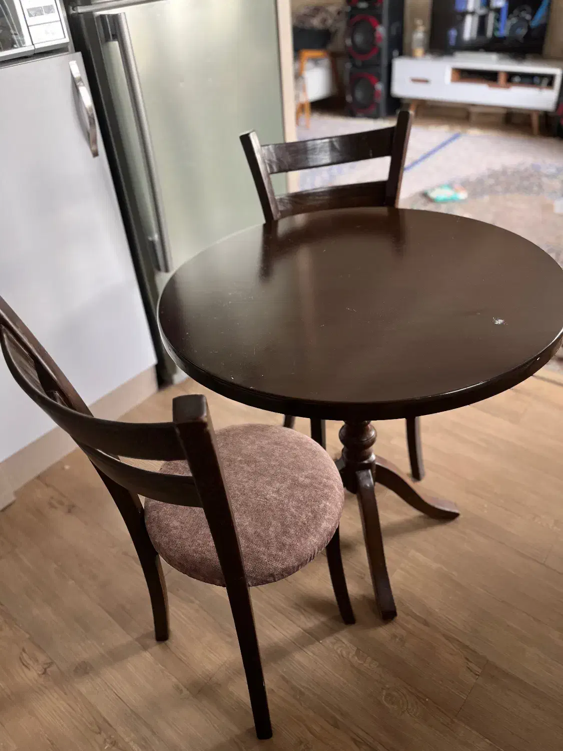 ناهار خوری چوبی ۴ نفره|میز و صندلی غذاخوری|تبریز, |دیوار