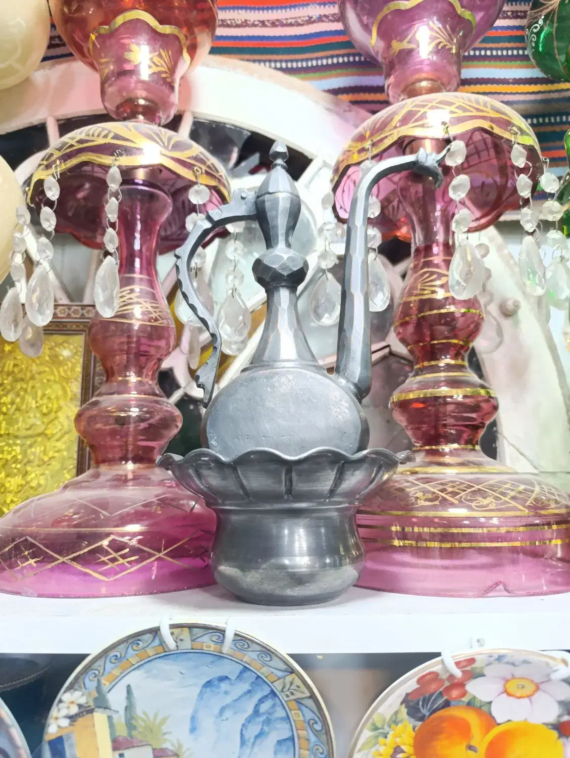 آفتابه لگن ۲۹ سانتی مسی|کلکسیون اشیاء عتیقه|قزوین, |دیوار