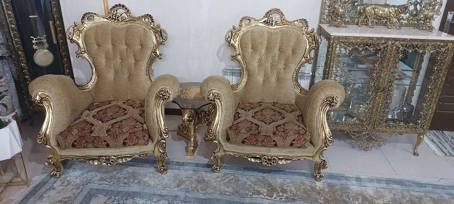 مبل نه نفره با میز غذاخوری شش نفر|مبلمان خانگی و میز عسلی|رباطکریم, رباطکریم|دیوار