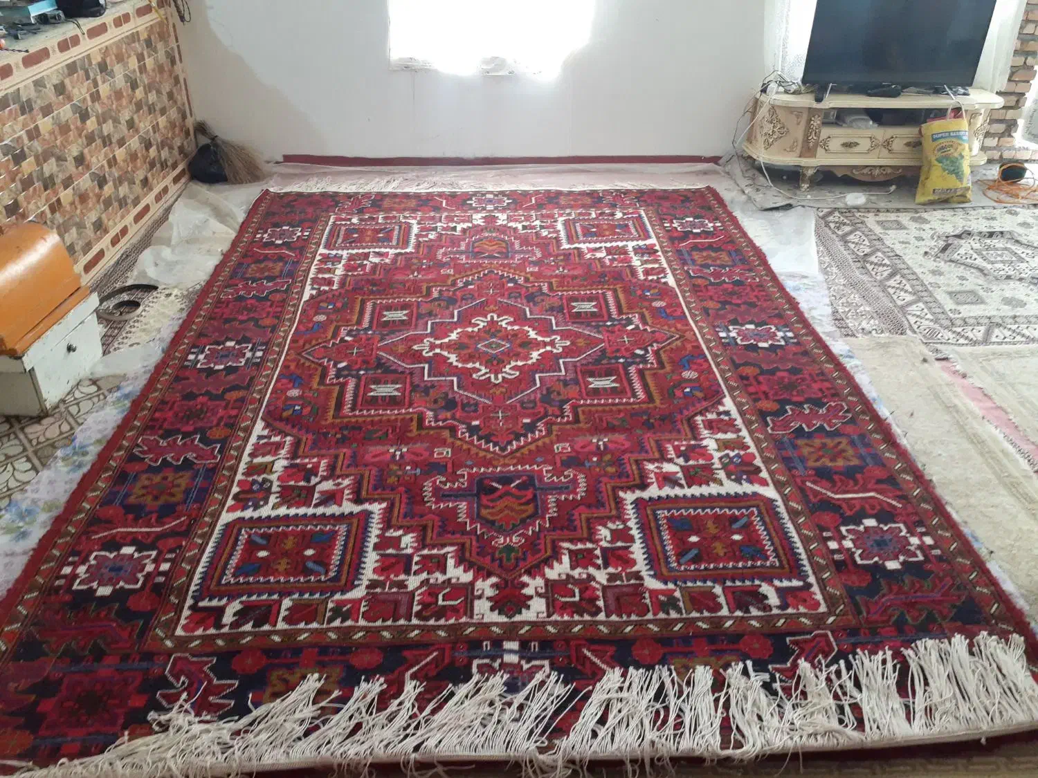 فرش دستباف ۹متری|فرش|اهر, |دیوار