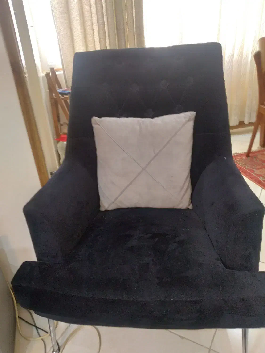 مبلمان چستر۷نفره پایه استیل|مبلمان خانگی و میز عسلی|پردیس, فاز ۳|دیوار