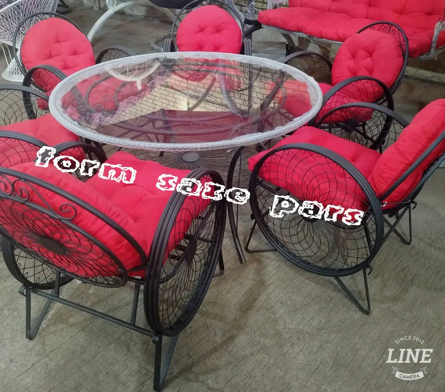 میزو صندلی باغی ویلایی گرد گلبرگ سنگین تمام نقطه|میز و صندلی غذاخوری|تهران, تهرانسر شرقی|دیوار