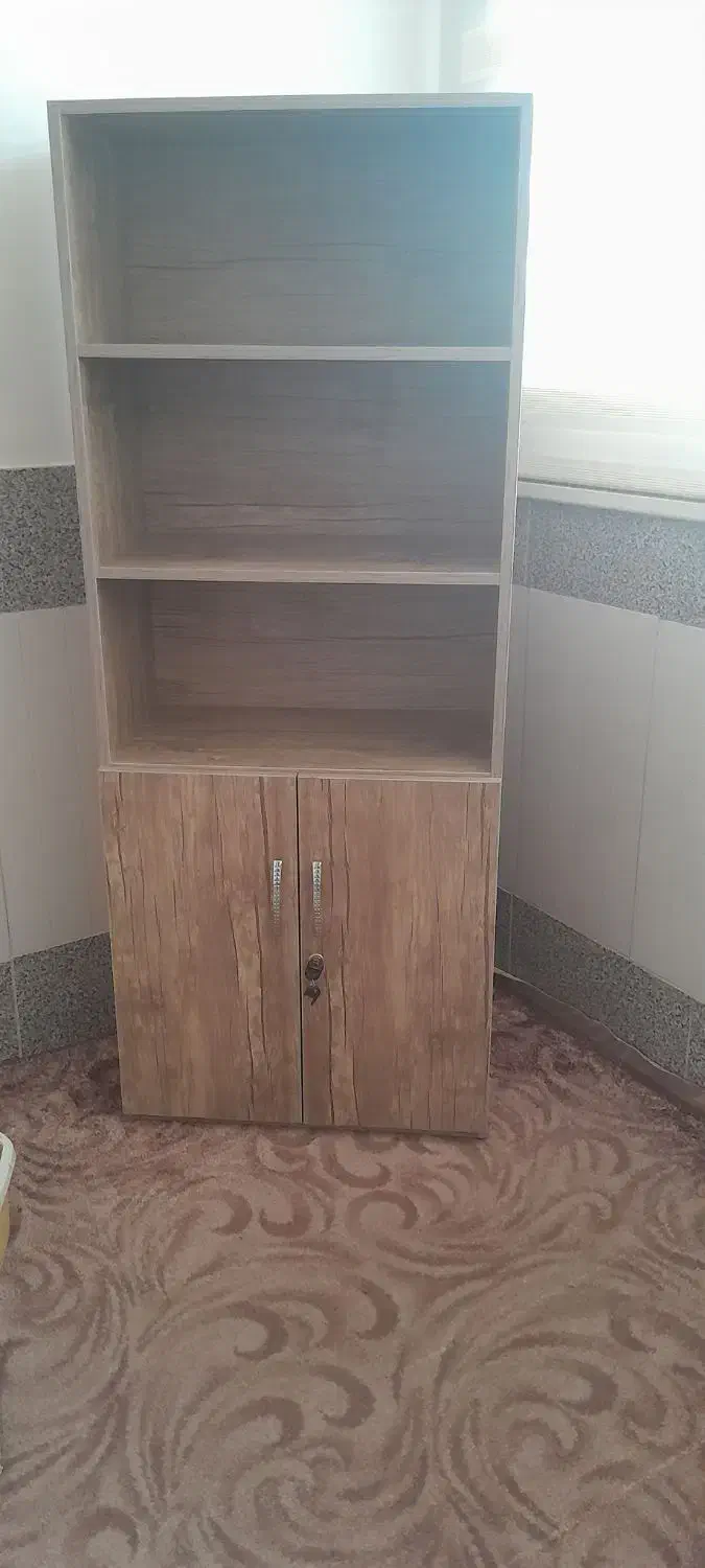 کتابخانه|کتابخانه، شلف، قفسه‌های دیواری|قم, باجک سه|دیوار