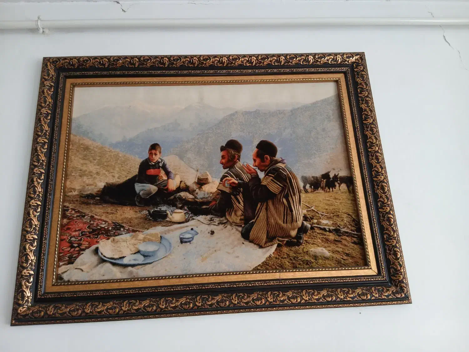 تابلو فرش دستباف کرک|تابلو فرش|کرمانشاه, |دیوار