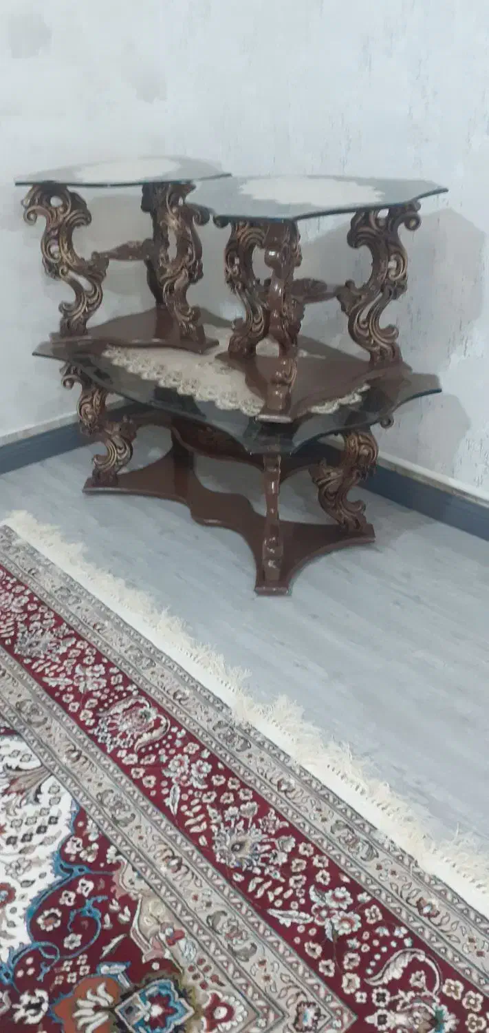 میزجلومبلی۳تاییدرحدنو|مبلمان خانگی و میز عسلی|میاندوآب, |دیوار