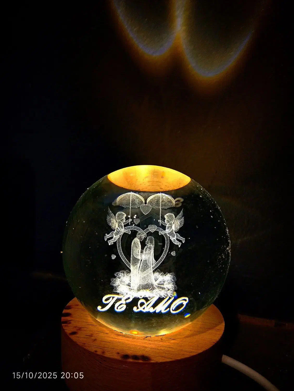 گوی چراغ خواب شیشه ای|ریسه و چراغ تزئینی|بیرجند, |دیوار