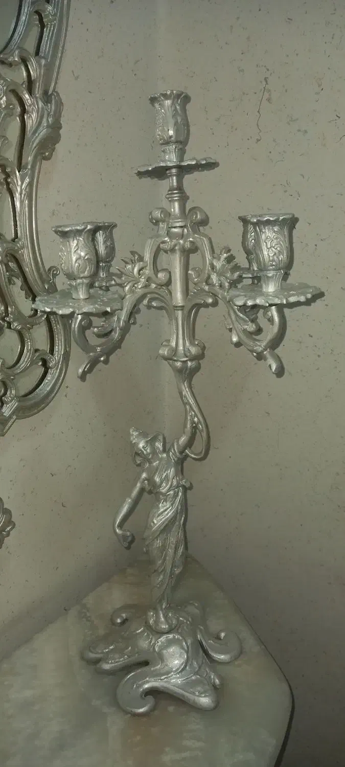 ۲عدد شمعدان طرح فرشته|مجسمه، تندیس، ماکت|مشهد, امام خمینی|دیوار