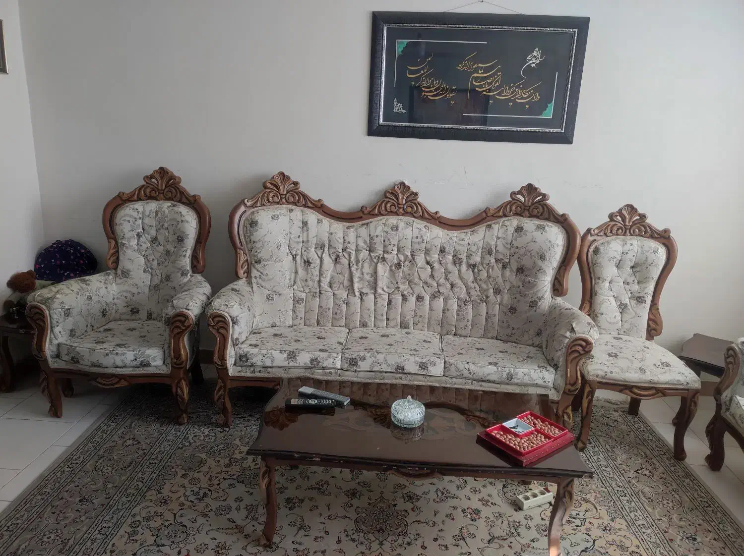 مبلمان نیمه استیل9نفره|مبلمان خانگی و میز عسلی|گلبهار, شهر جدید گلبهار|دیوار