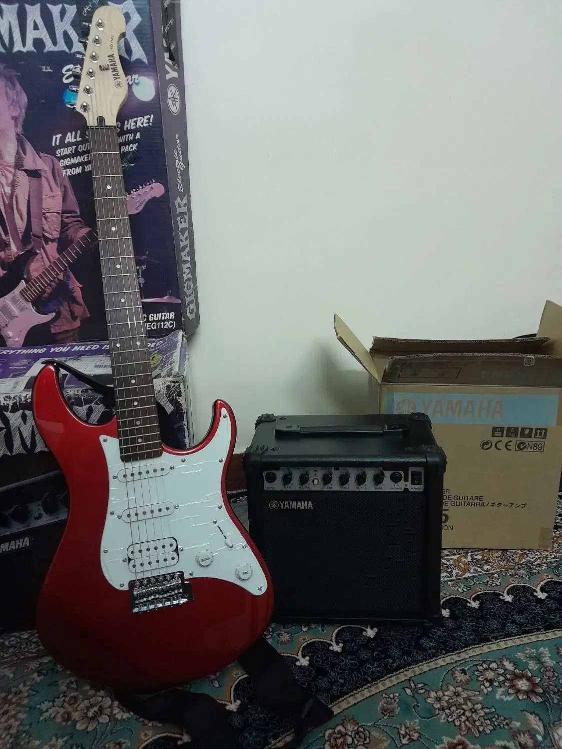 پکیج گیتار الکتریک یاماها EG112|گیتار، بیس، امپلیفایر|کرج, کوی امامیه|دیوار