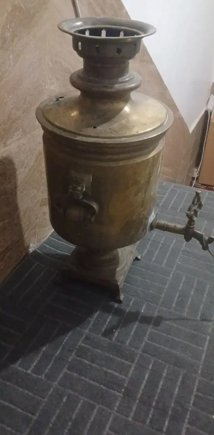 بدلیجات سماور قدیمی مهر دار هفت لیتری|بدلیجات|مراغه, |دیوار