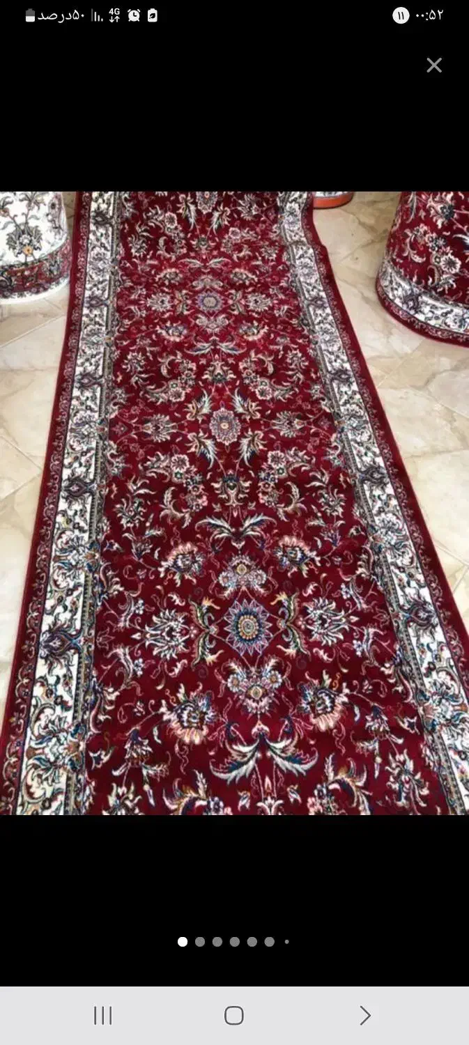 فرش افشان قرمز فروشگاه تندیس ۲۰۷۳|فرش|قم, شاه ابراهیم|دیوار