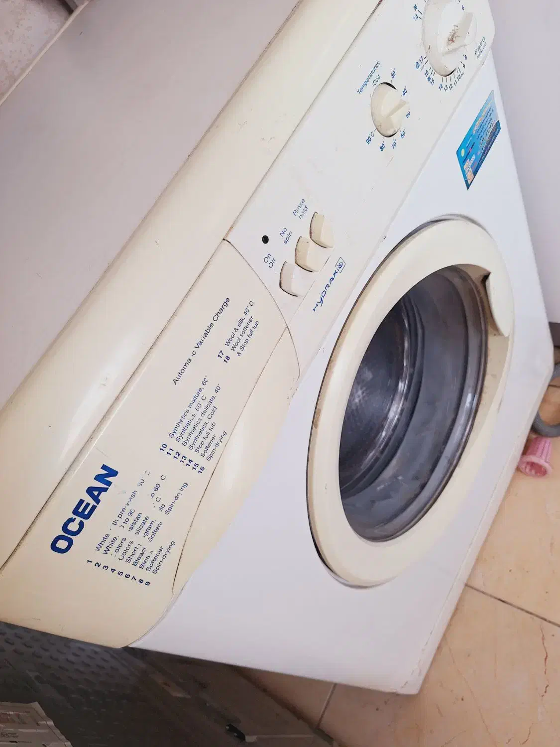 لباسشویی 5 کیلویی اوشن ایتالیا|ماشین لباسشویی و خشک‌کن لباس|محمدشهر, شهرک پیام (مهرالبرز)|دیوار