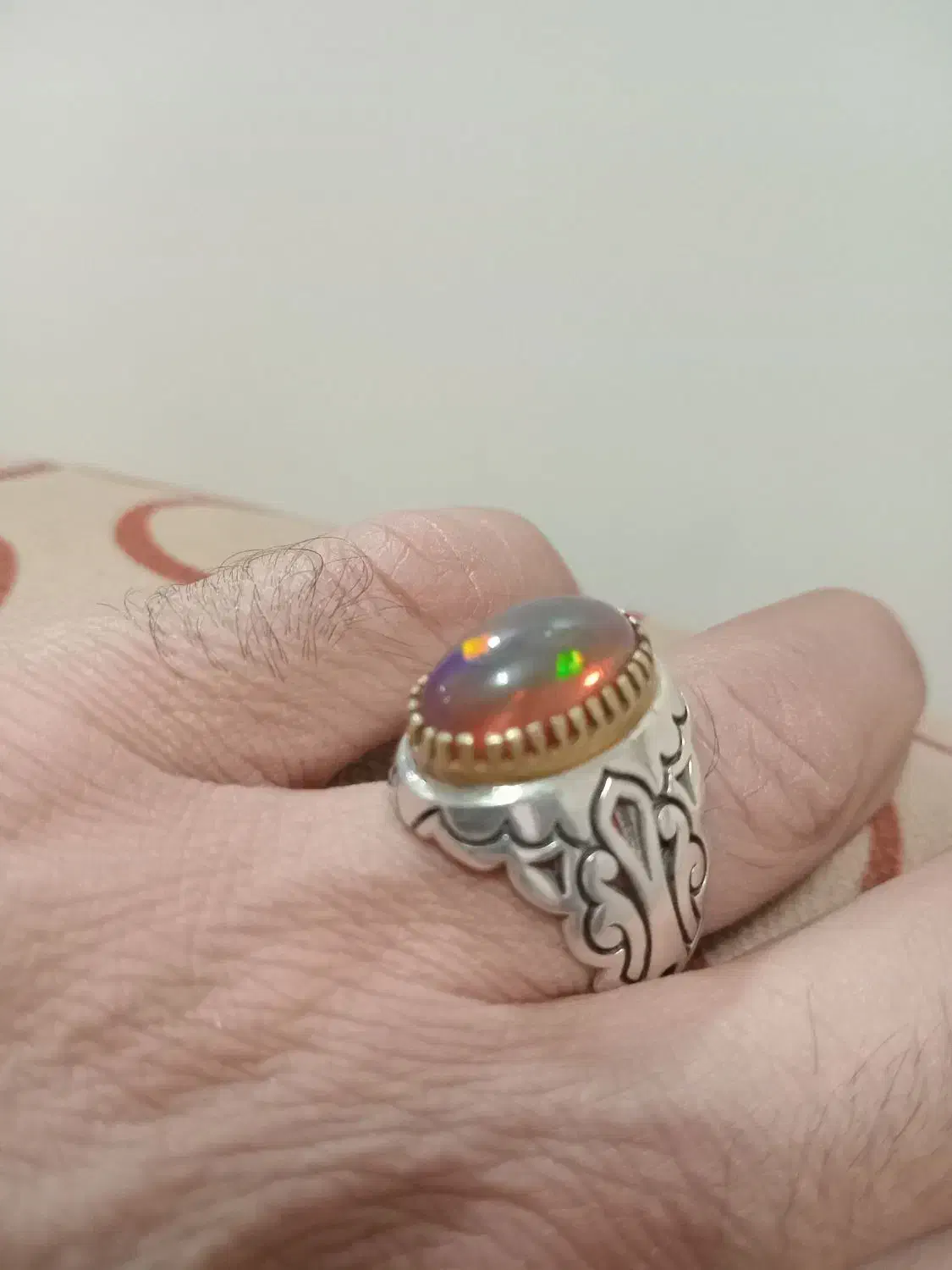 انگشترنقره اوپال کلکسیونی..|جواهرات|تهران, شهر زیبا|دیوار