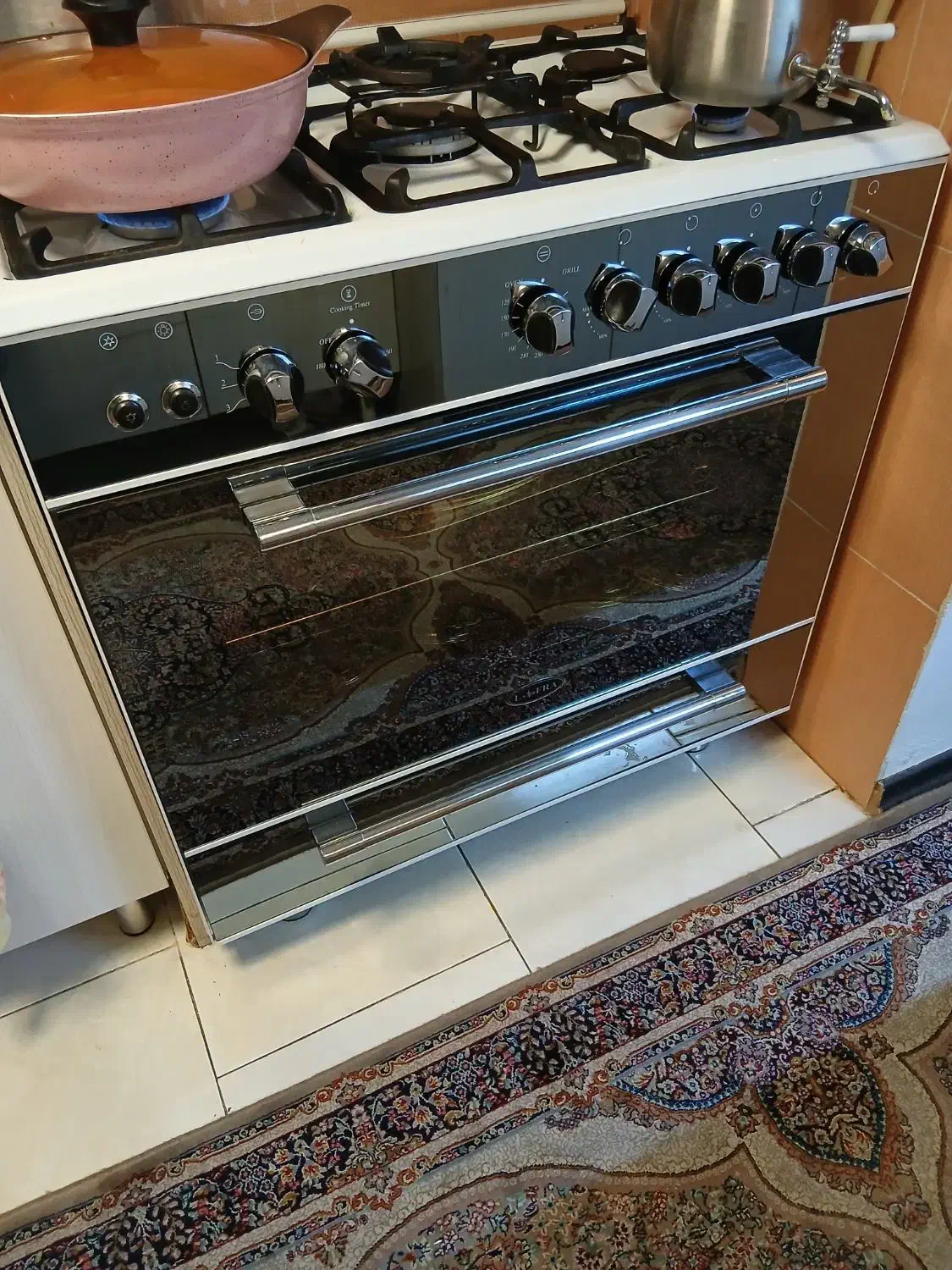 گاز لوفرا ۵ شعله نو نو|اجاق گاز و لوازم برقی پختوپز|پردیس, فاز ۳|دیوار