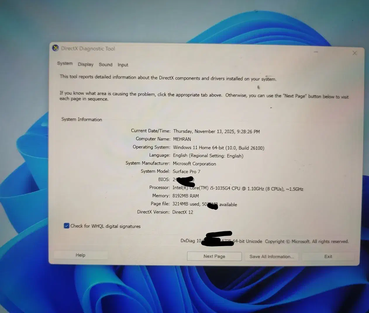 سورفیس پرو ۷ .surface pro 7 لمسی|رایانه همراه|شاهین‌شهر, شهرک ردانی پور|دیوار